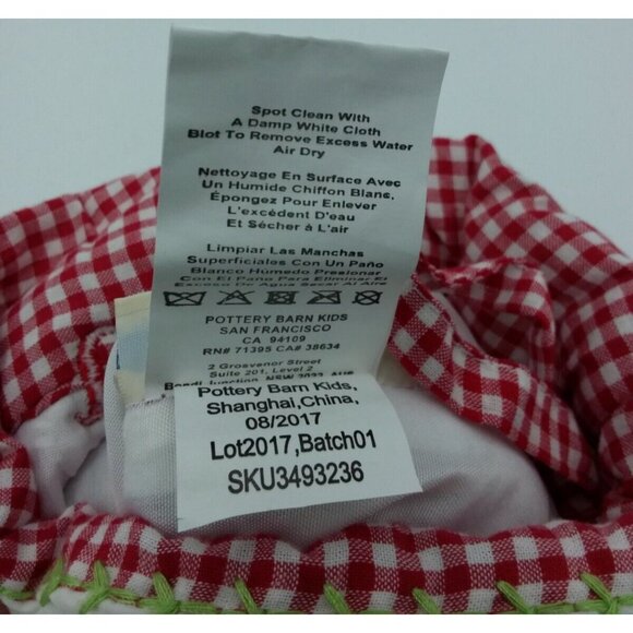 Pottery Barn Kids Olivia Christmas Stocking Snowflake Holiday Quilted Red - Picture 8 of 10